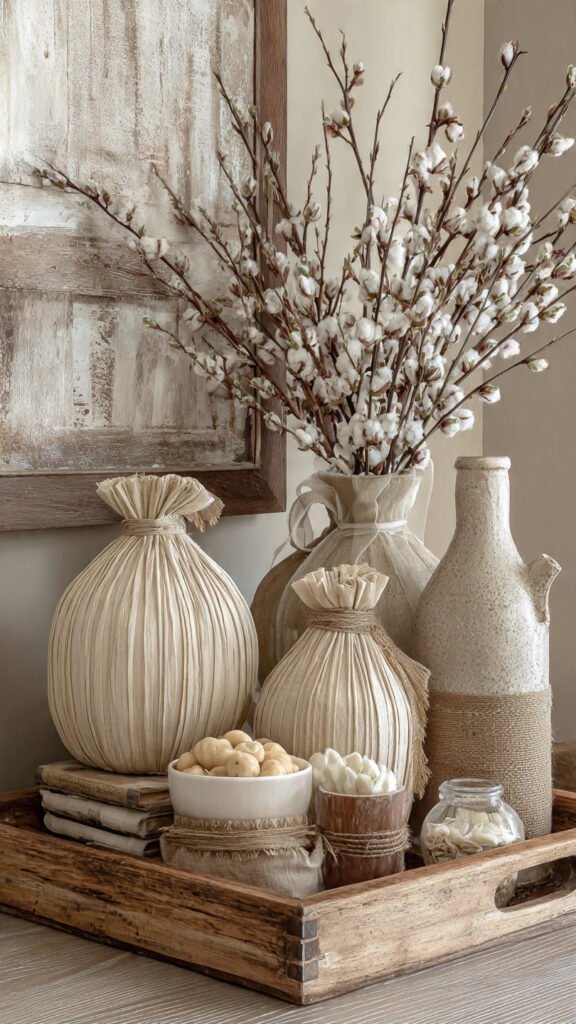 18 Cozy Farmhouse Valentine Decor Ideas Using Wood & Linen