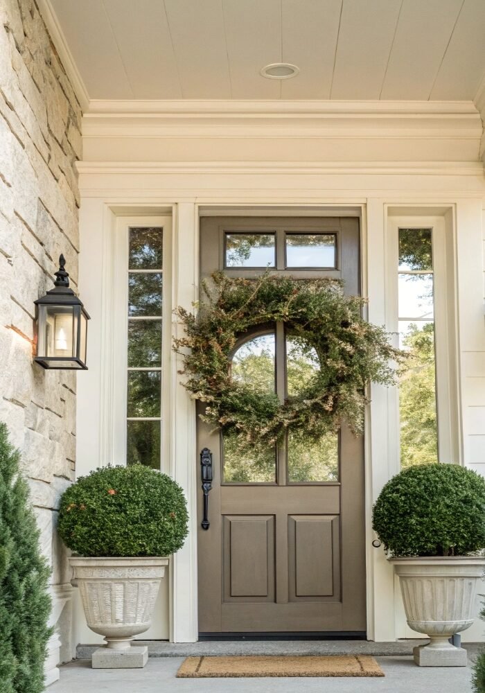 16 Simple Front Door Decor Ideas That Look Expensive