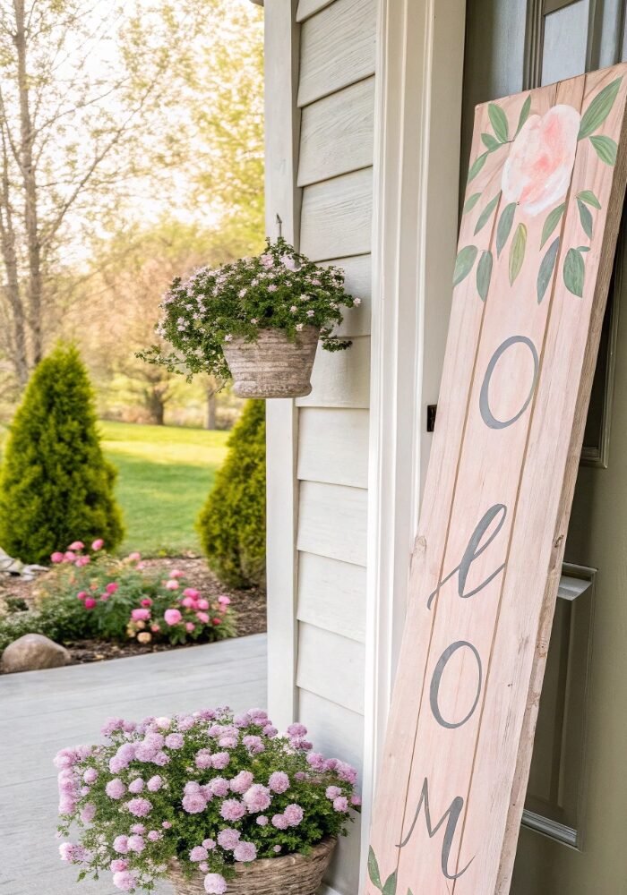 14 Elegant Spring Front Porch Decor Ideas with Pastel Colors