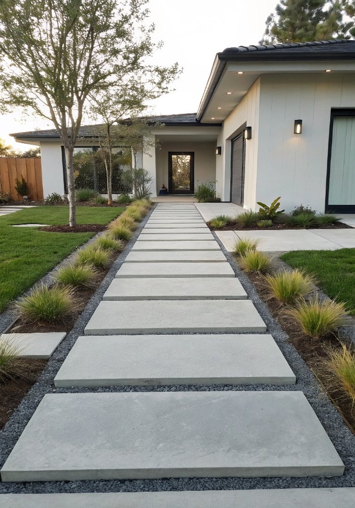 14 Unique Front Yard Walkway Ideas for Entryways