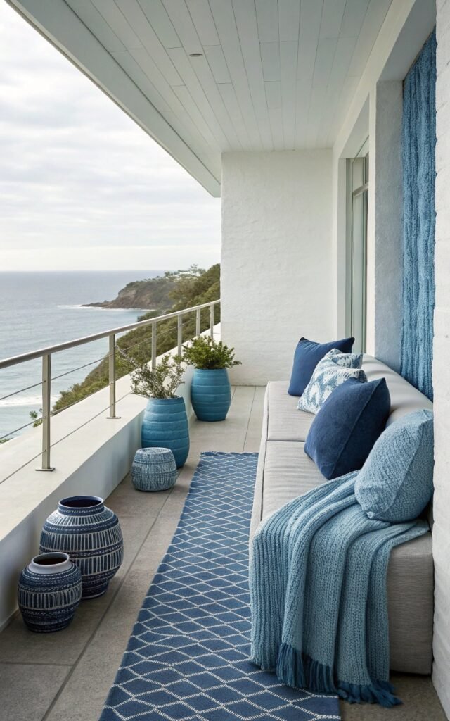 15 Blue Balcony Decor Ideas for a Calm Coastal Vibe