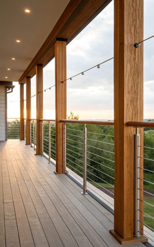 15 Minimalist Balcony Railing Ideas for a Sleek Look