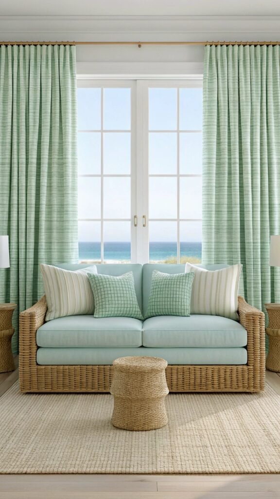 16 Cozy Blue And Green Living Room Decor Ideas