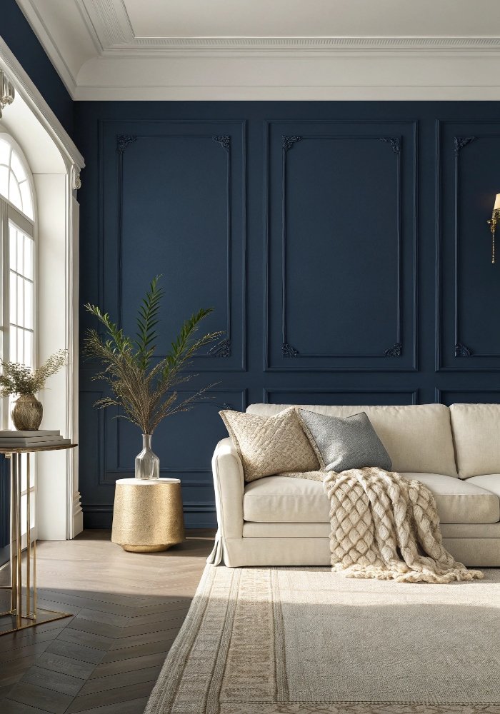 15 Chic Navy Blue Living Room Ideas for a Clean Look