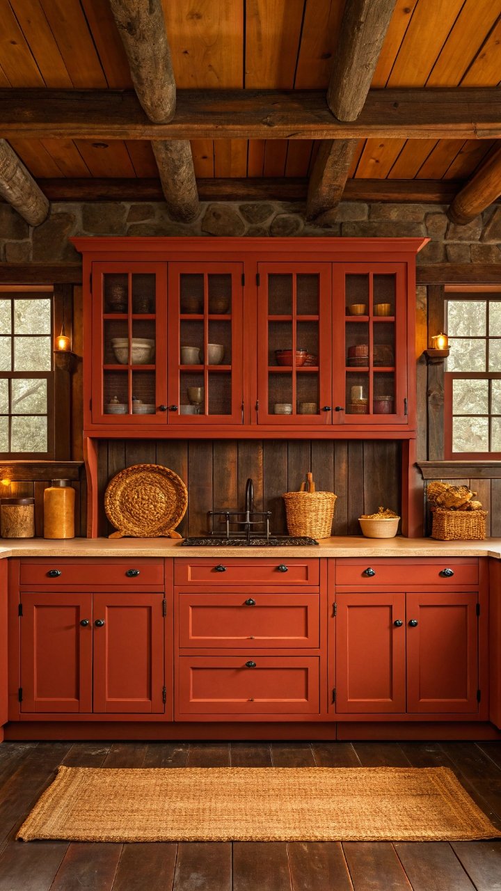 14 Classic Red Farmhouse Kitchen Ideas With Timeless Charm
