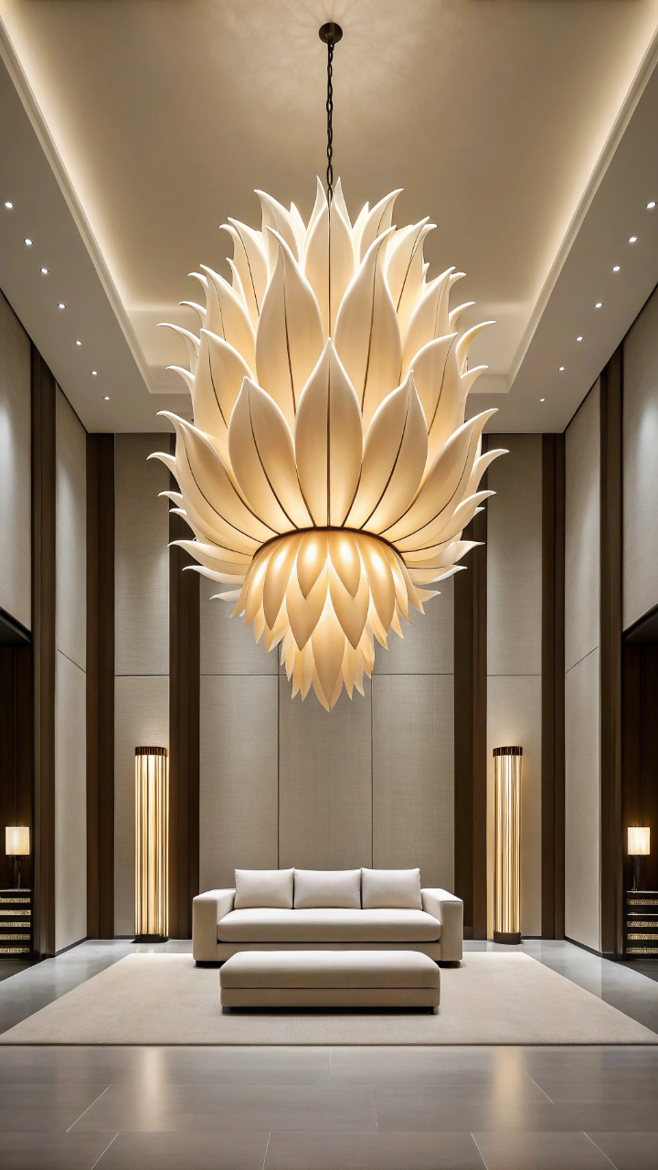 16 Double Height Living Room Ideas With Statement Lighting