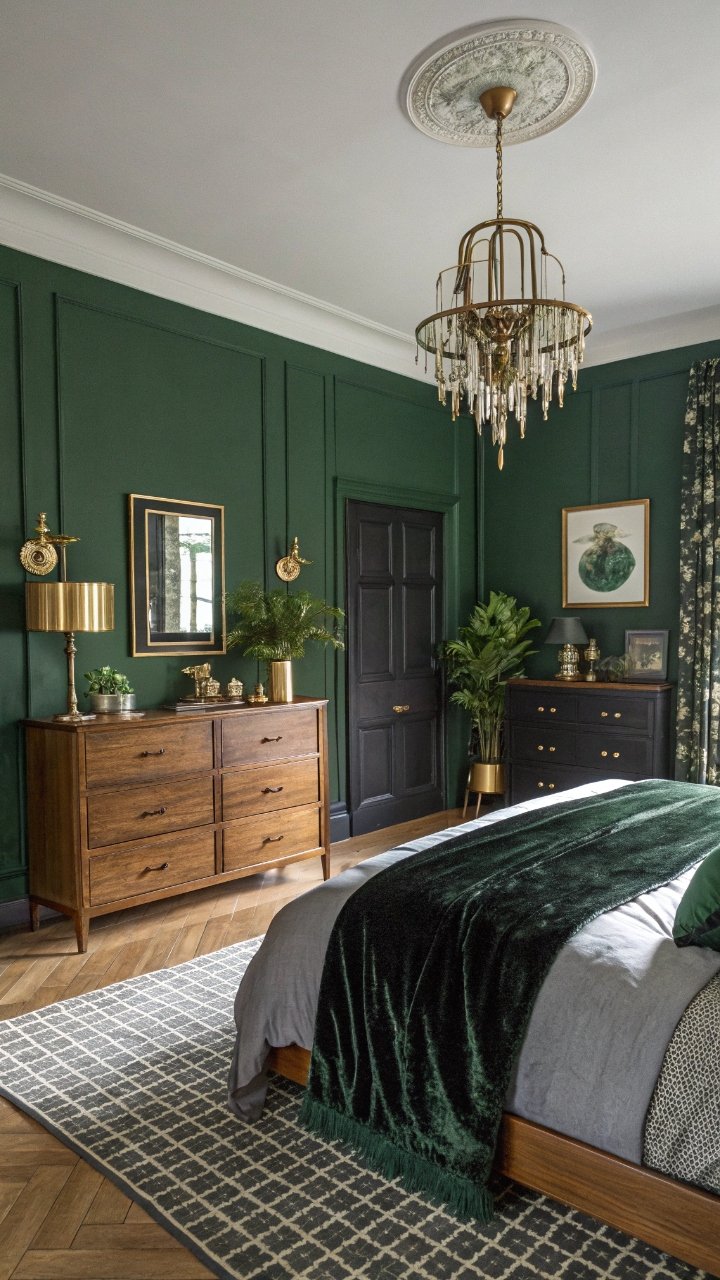 15 Black and Green Bedroom Ideas with a High-End Designer Feel