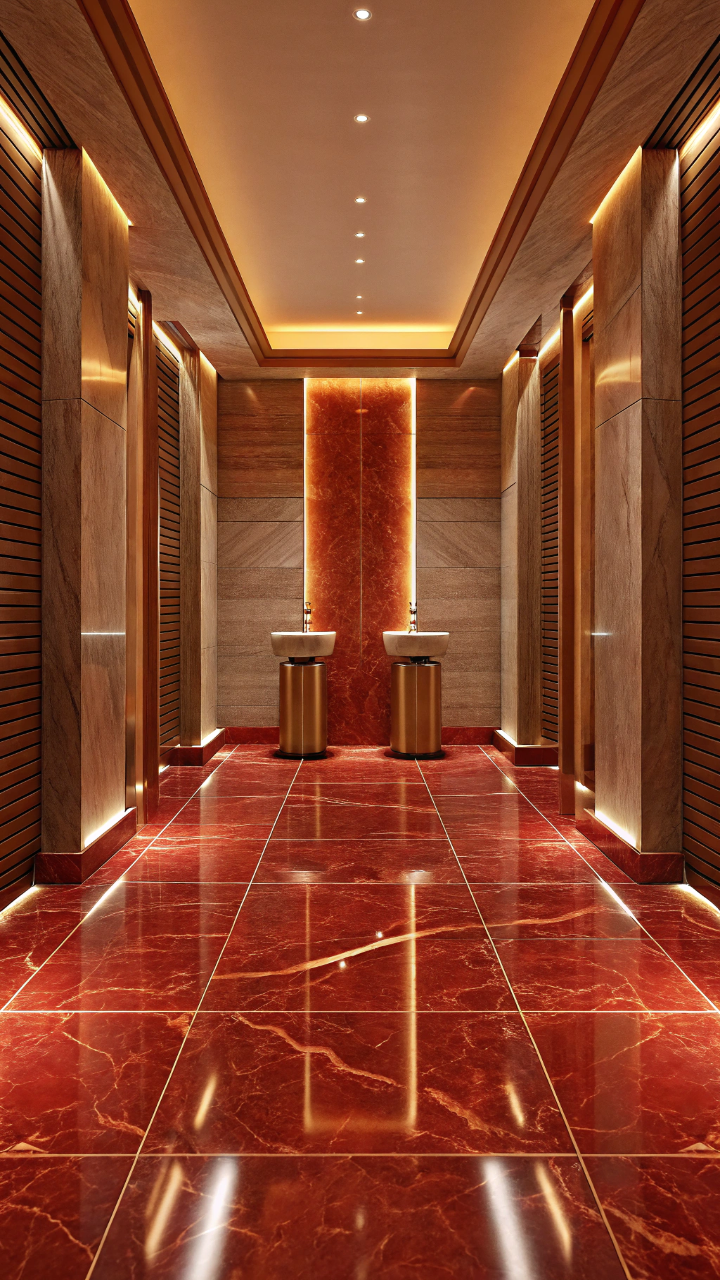 15 Red Marble Bathroom Ideas That Look Luxurious