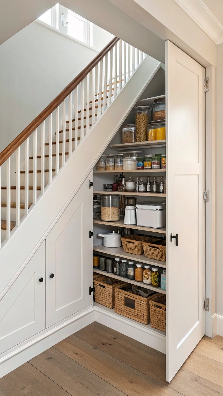 15 Understairs Cupboard Ideas That Hide Clutter in Style