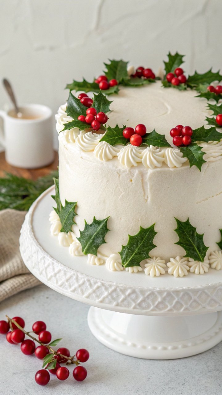 15 Christmas Cake Designs for a Pretty Holiday Table