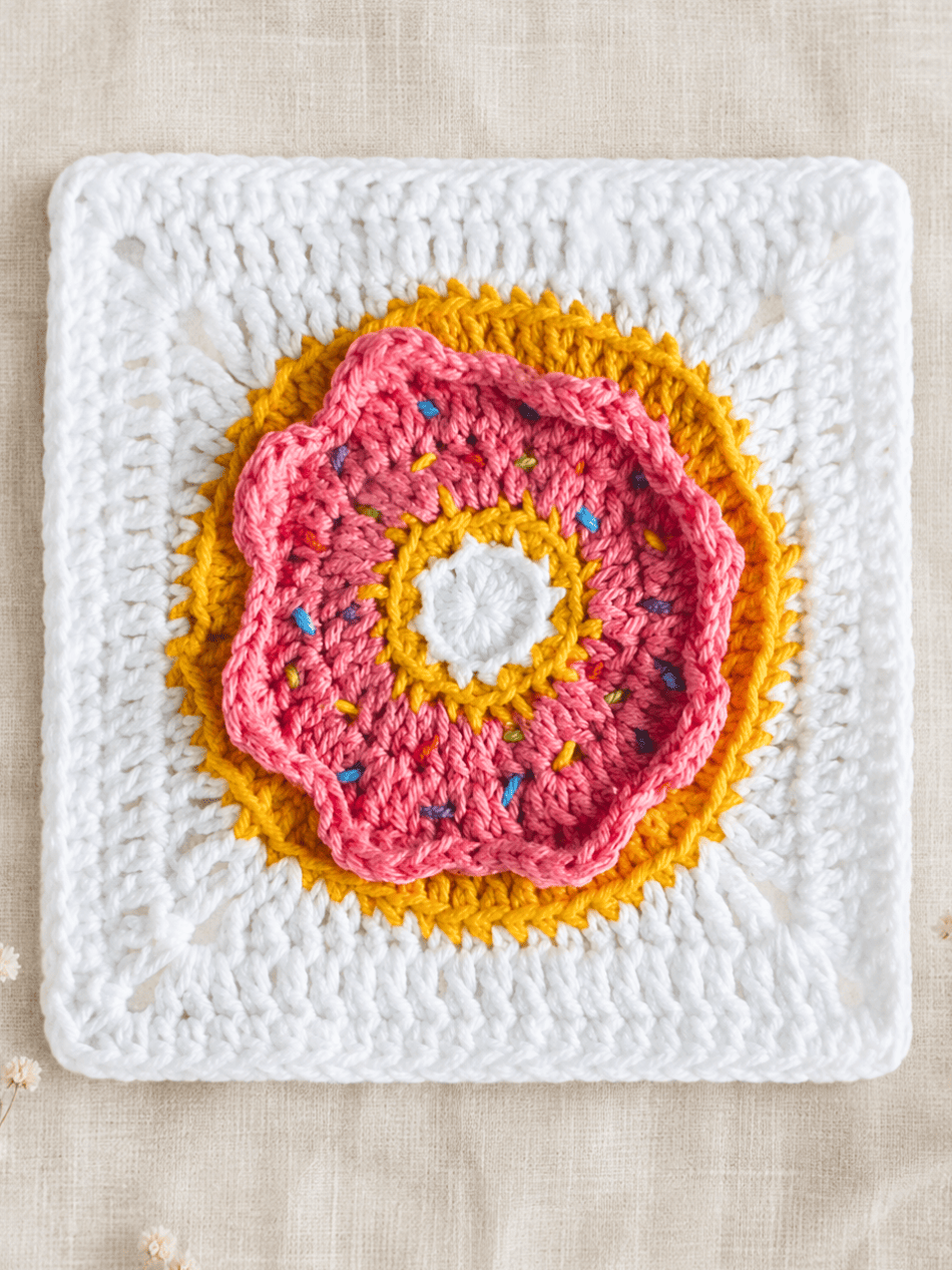 Donut Granny Square Crochet Pattern: Easy Free Tutorial